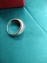 Сребърен пръстен тип халка, снимка 3