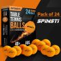 Комплект 24 топки за тенис на маса SPINSTI, Professional , 3 звезди, Оранжев, снимка 7