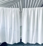 Две бели ленени (100%) пердета 2 броя, снимка 1