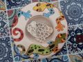  керамична чинийка с гущерчета от Тенерифе, снимка 1 - Декорация за дома - 45445228