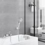 Смесител за вана с душ слушалка Модерен едноръкохватков, 3 режима, 1,5 м маркуч за душ, снимка 2