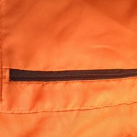 Лятна чантичка Saison seche дървени дръжки текстил оранжево жълто, снимка 4 - Чанти - 45745699