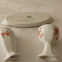 Комплект солница и чашка за яйце порцелан Чехословакия , снимка 6 - Антикварни и старинни предмети - 45180635