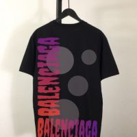 Balenciaga paris тениски мъжки | мъжка тениска овърсайз черна баленсиага, снимка 1 - Тениски - 45494136