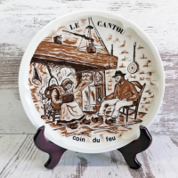 Френска колекционерска порцеланова чиния Limoges, снимка 1 - Колекции - 45068463