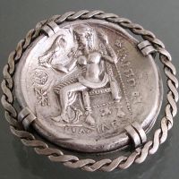 Брошка и пръстен с антични монети сребро, снимка 2 - Пръстени - 46117828