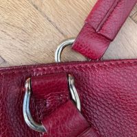 Червена кожена чанта на Musette, снимка 12 - Чанти - 45842132