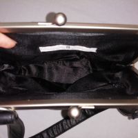 Orient Express винтидж дамска кожена чанта за рамо в черен цвят, снимка 12 - Чанти - 45270551