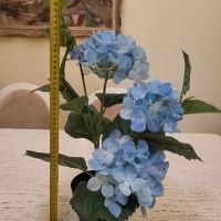 Изкуствена синя хортензия , снимка 11 - Декорация за дома - 45506218