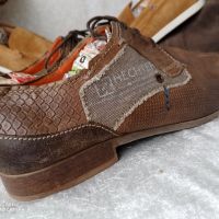 мъжки обувки от естествена кожа DANIEL HECHTER® MEN´S LEATHER LOW SHOES - COGNAC BROWN, N- 43 - 44, снимка 9 - Ежедневни обувки - 45543297