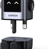 UGREEN RG 65W USB C зарядно устройство, Nexode 3-портов робот GaN, черно, снимка 1 - Друга електроника - 45509917