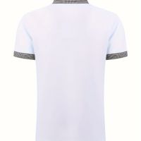 Мъжка ежедневна карирана риза с ревер,4 копчета,винтидж стил и къс ръкав, снимка 5 - Тениски - 45638201