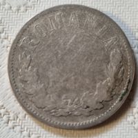 Сребърна монета 2 LEI 1872 Кралство Румъния , снимка 2 - Нумизматика и бонистика - 45768433