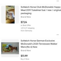 Schleich оригинални фигурки животни кончета made for McDonalds , снимка 9 - Фигурки - 45824980