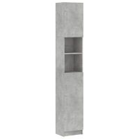 vidaXL Шкаф за баня, бетонно сив, 32x25,5x190 см, ПДЧ(SKU:802880, снимка 1 - Шкафове - 45146020