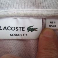 LACOSTE бежова тениска размер М., снимка 2 - Тениски - 45593104