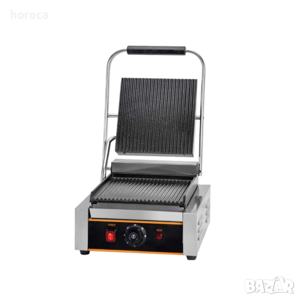 ПРОМОЦИЯ -10% Контактен грил с 22 см оребрени плочи, снимка 1
