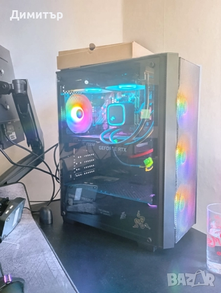Геймърски Компютър - GeForece 3060-12GB, Ram 32GB, Ryzen 7-5800x 16 ядра, SSD, снимка 1