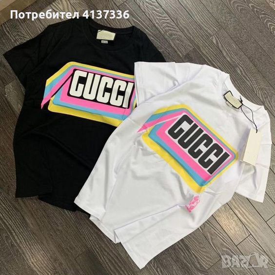 Дамски тениски Gucci , тениска Гучи,бяла тениска маркова gucci, снимка 1