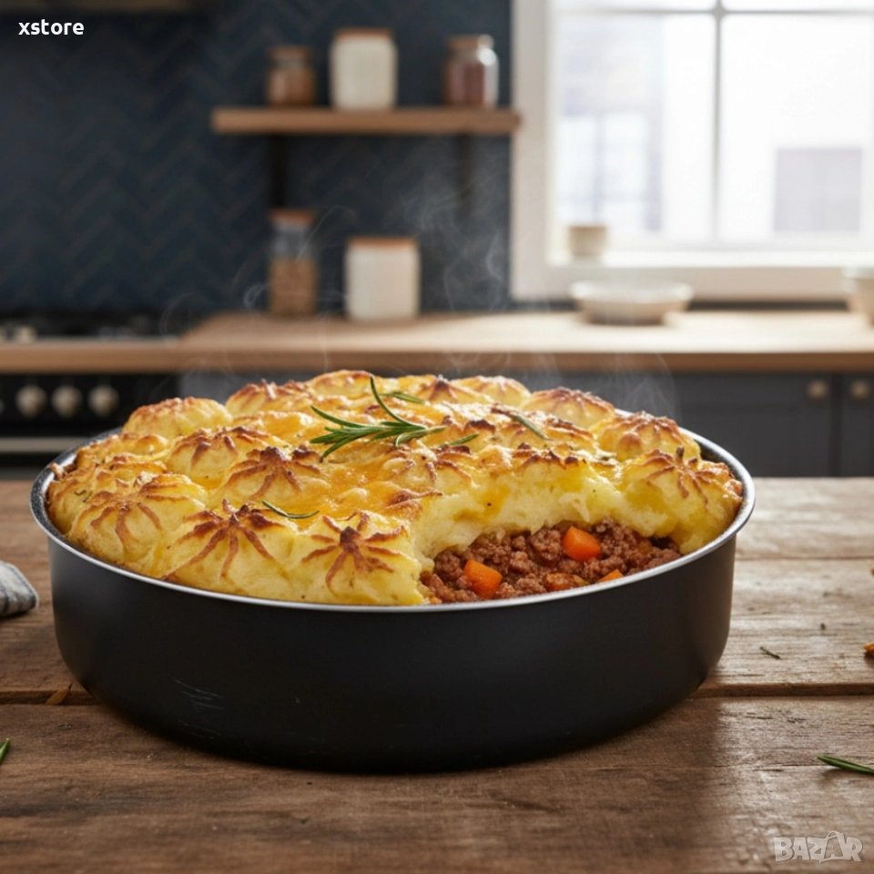 Алуминиева мраморна тава – чисто отделяне и безупречни печива всеки път, снимка 1