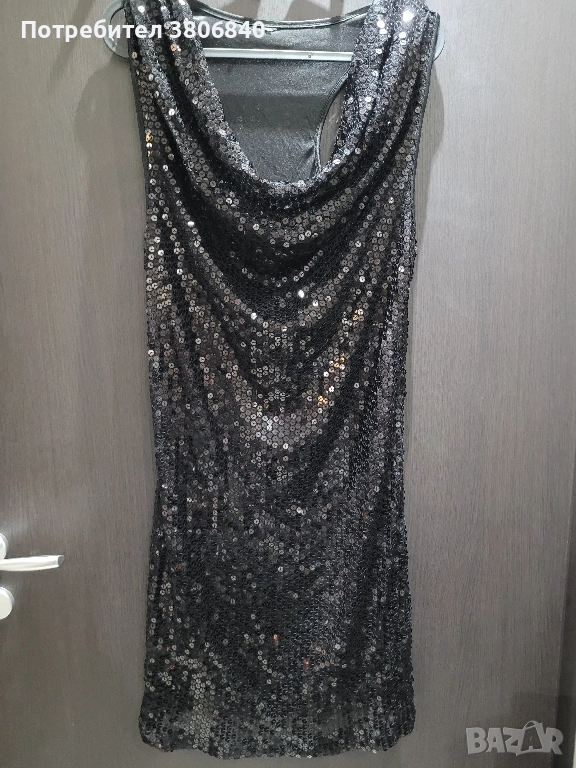 Рокля за празниците с пайети , снимка 1