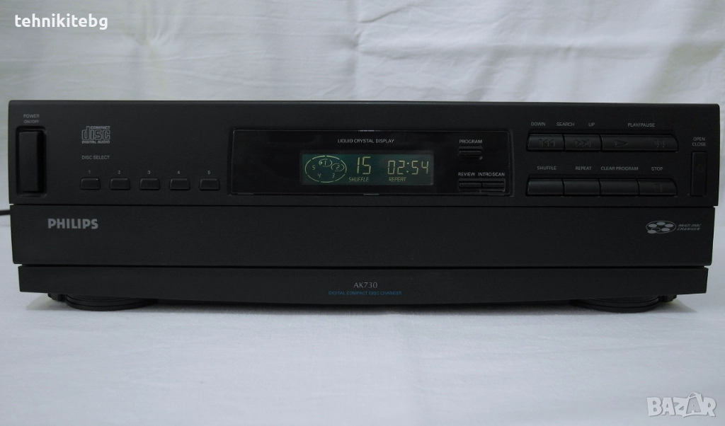 ⭐⭐⭐ PHILIPS AK730 ⭐⭐⭐ Отличен 5-дисков CD ченджър, снимка 1