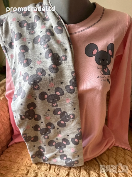 Качествена дамска пижама интерлок дълъг ръкав , снимка 1