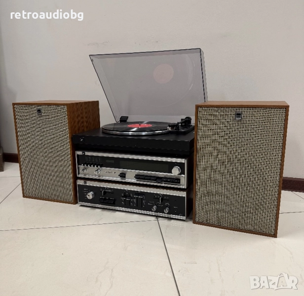 🔊Винтидж аудио сет DUAL усилвател + тунер + грамофон + тонколони Sharp🔊, снимка 1
