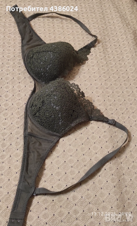 ПОДАРЯВАМ НОВ, МАСЛЕНОЗЕЛЕН СУТИЕН РАЗМЕР 85/С, снимка 1