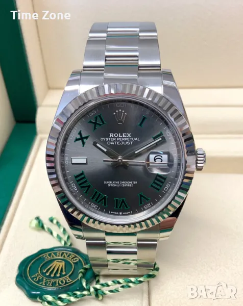 Rolex Datejust 41mm Steel Wimbledon Dial Oyster Automatic Различни Варианти, снимка 1