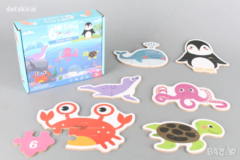 Пъзели - 6 в 1, снимка 1