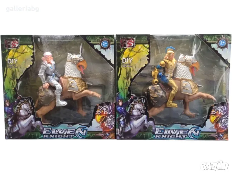 Фигурки елф рицари с грифон – тип World of Warcraft, снимка 1