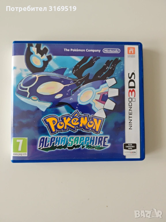 Pokemon Alpha Saphire - НЕРАБОТЕЩА Nintendo 3DS, снимка 1