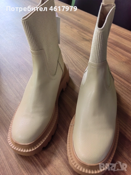 Дамски боти на платформа Манго / MANGO, снимка 1
