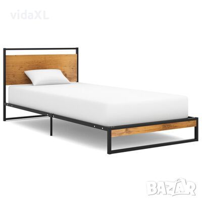 vidaXL Рамка за легло, метал, 90x200 см(SKU:324862, снимка 1