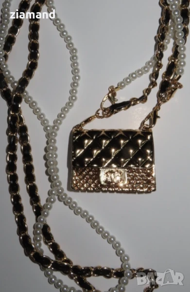 Малка чантичка аксесоар златиста, снимка 1