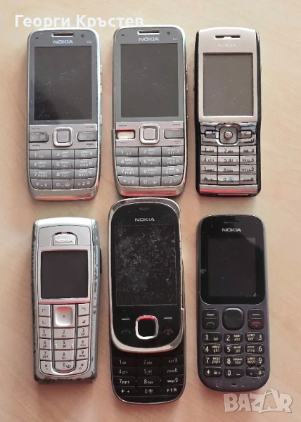 Nokia E50, E52(2 бр.), 100, 6230i и 7230 - за части, снимка 1