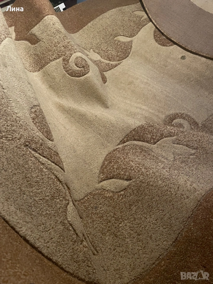 Модерен релефен килим за хол, снимка 1