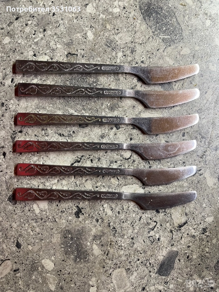 Комплект старинни български ножове неизползвани , снимка 1