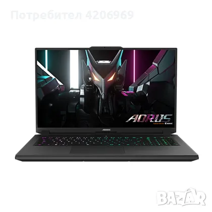 Лаптоп AORUS 9MF Intel Core i5-12500H, 17.3 IPS, FHD 360Hz, 16GB DDR4, 512GB SSD, RTX 4050, снимка 1