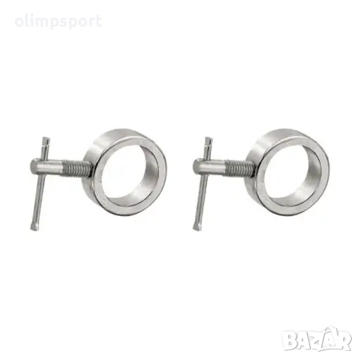 Гайки за лост тип пръстен  Осигуряват стабилно закрепване на тежестите докато тренирате., снимка 1