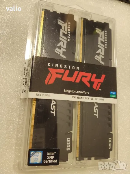 Кит 32GB (2x16GB) Kingston Fury DDR5 - KF548C38BBK2-32, снимка 1