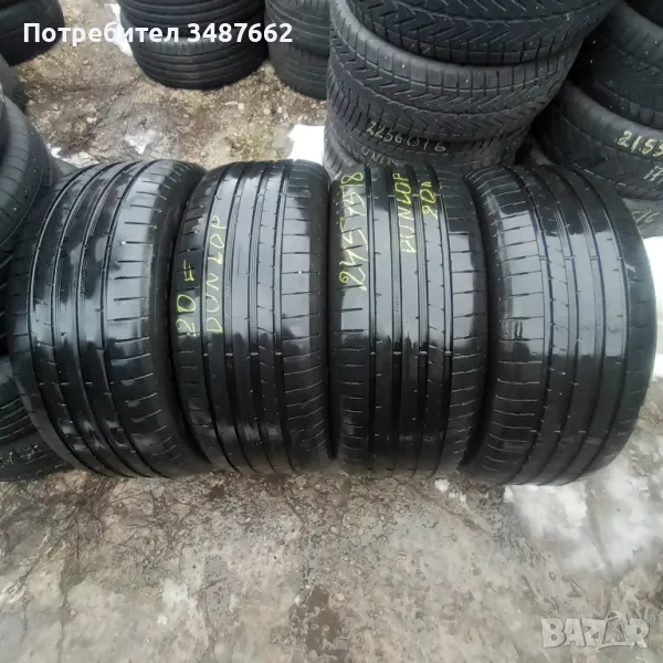 245 45 18 DUNLOP 4броя летни дот 2020г , снимка 1