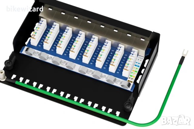 FGB CAT 7 пач панел, 8 порта, екраниран разпределителен панел  НОВ, снимка 3 - Други - 53013864
