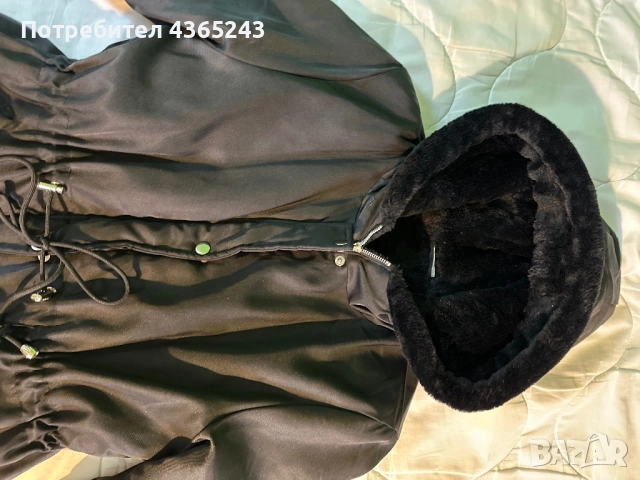 Дамско зимно яке с пух отвътре, размер М, снимка 3 - Якета - 52587204
