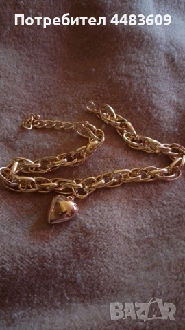 Масивно колие " Сърце " , снимка 4 - Колиета, медальони, синджири - 54147897