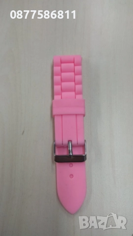 ЧЕРВЕНА СИЛИКОНОВА КАИШКА ЗА ЧАСОВНИК - ГЛАДКА SLIM. ЧЕРВЕНИ СИЛИКОНОВИ КАИШКИ, снимка 17 - Каишки за часовници - 51613114