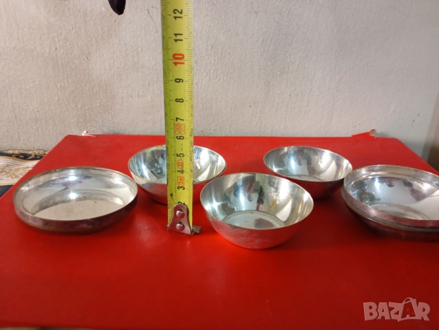 Посребрен туристически комплект чашки, снимка 3 - Други ценни предмети - 39728268