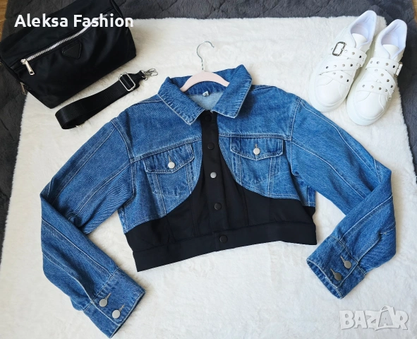 Дамско дънково яке по модел на Mugler , снимка 6 - Якета - 49677988