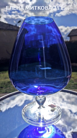 Големи чаши от цветно ръчно издухано стъкло, снимка 3 - Чаши - 53635259